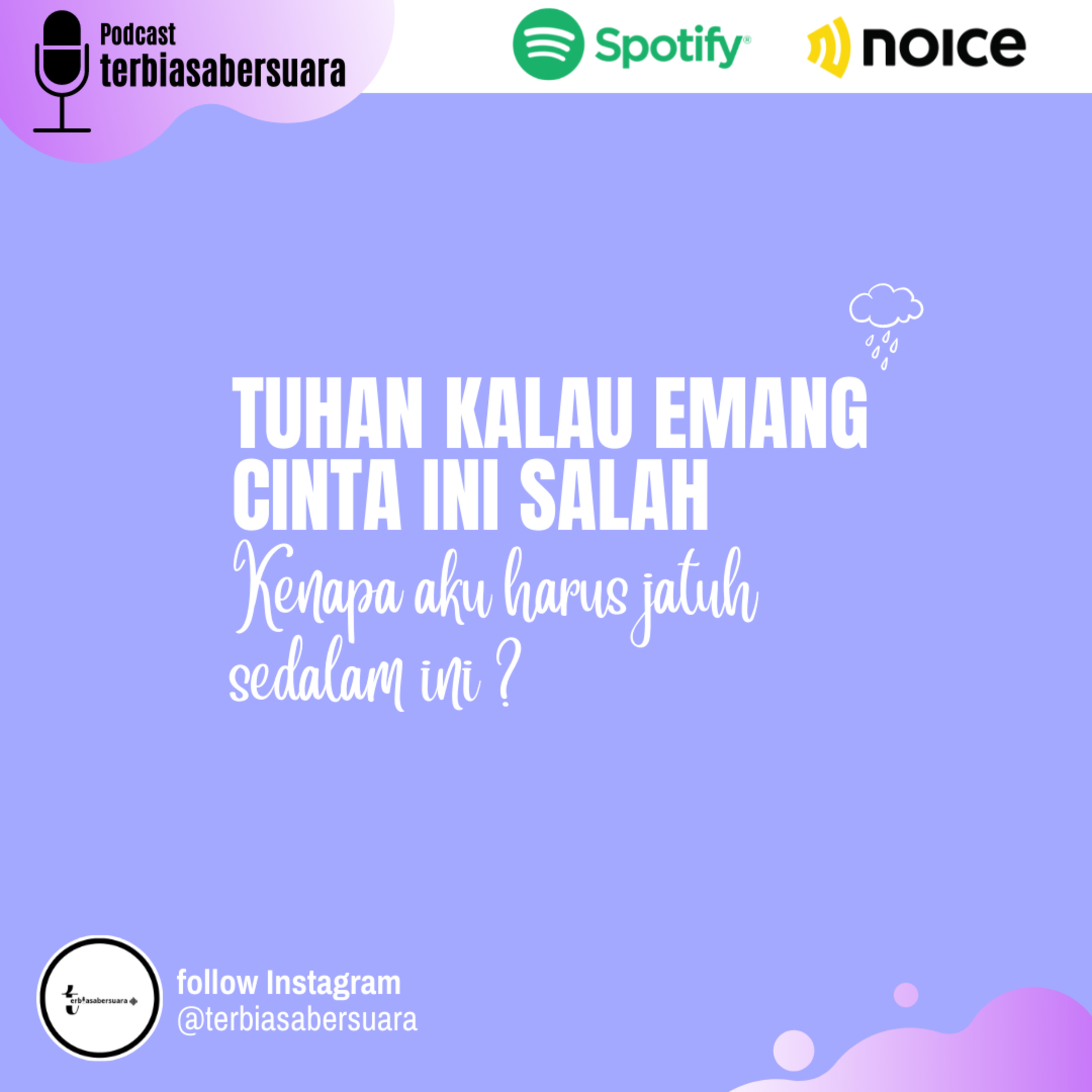 Tuhan kalau emang cinta ini salah "kenapa aku harus jatuh sedalam ini?"