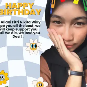 Happy birthday alianiii 