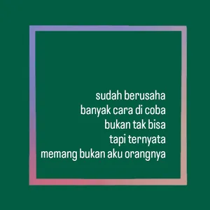 ternyata, bukan aku