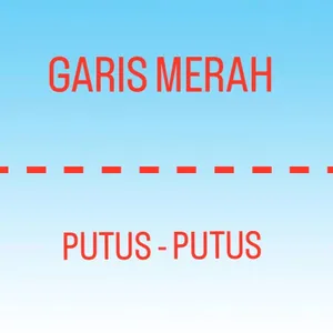 Garis Merah Putus - Putus
