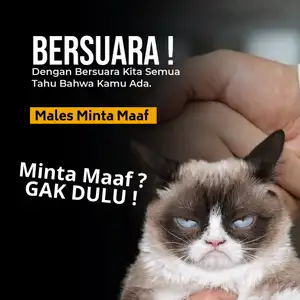 Males Minta Maaf