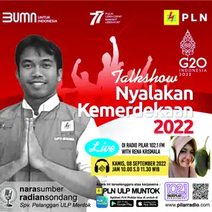 Talkshow Bersama PLN ULP Muntok - Program Nyalakan Kemerdekaan 2022, 08 September 2022.