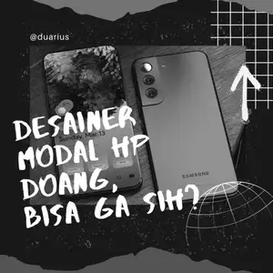 Bisa gak sih kita mendesain hanya bermodalkan handphone?