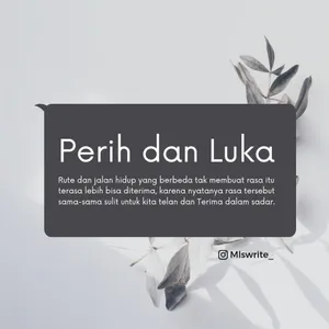 Perih dan Luka