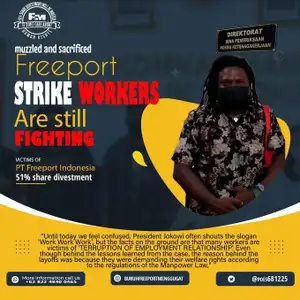 the problem of a strike resulting in unilateral layoffs in the Freeport Indonesia