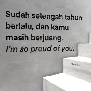 Ternyata, udah setengah tahun ya