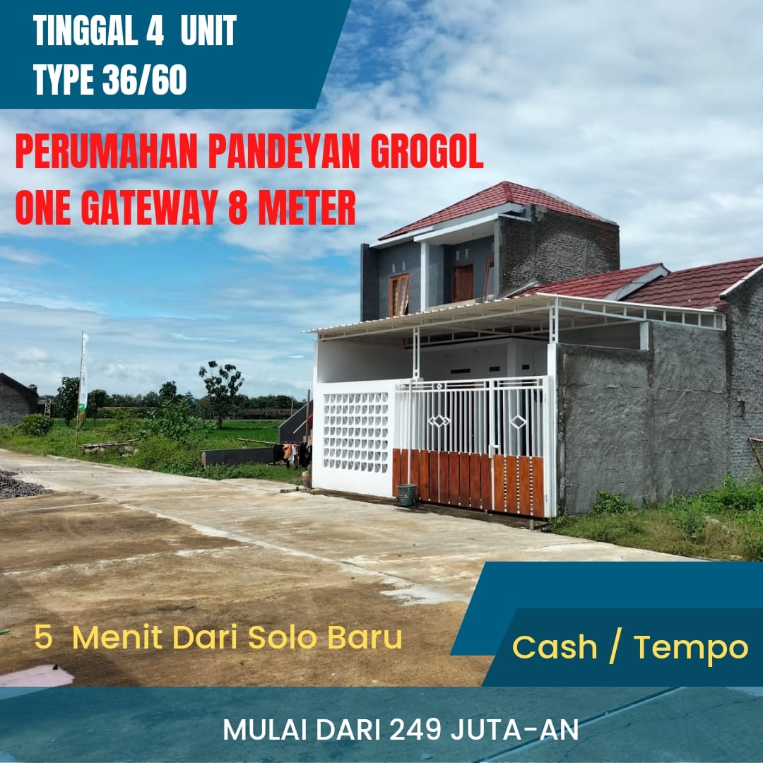 DIJUAL unit perumahan di grogol