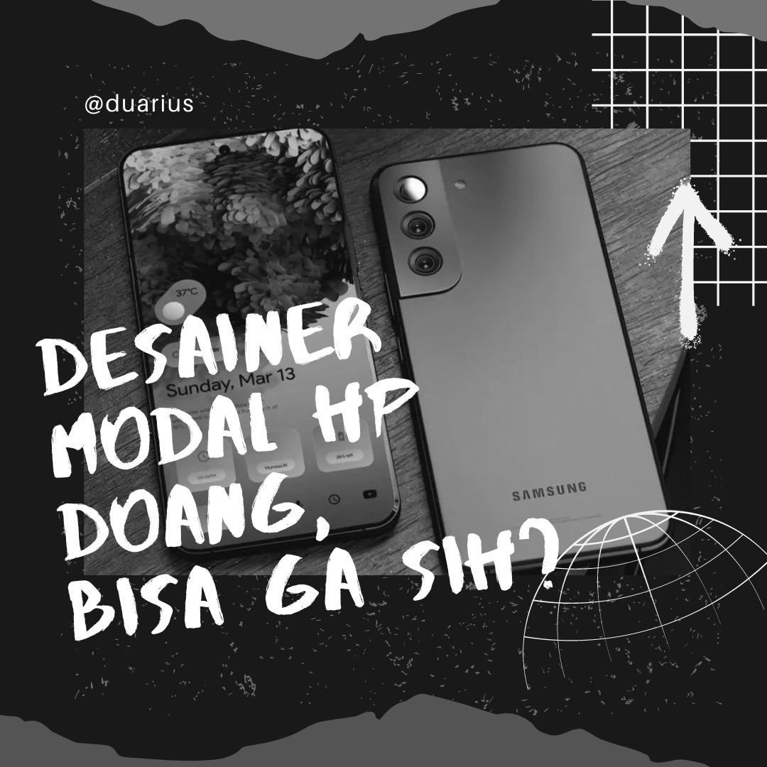 Bisa gak sih kita mendesain hanya bermodalkan handphone?
