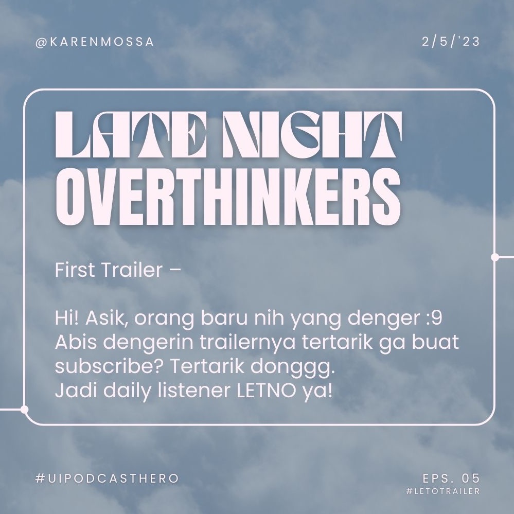 Late Night Overthinkers Trailer #UIPodcastHero