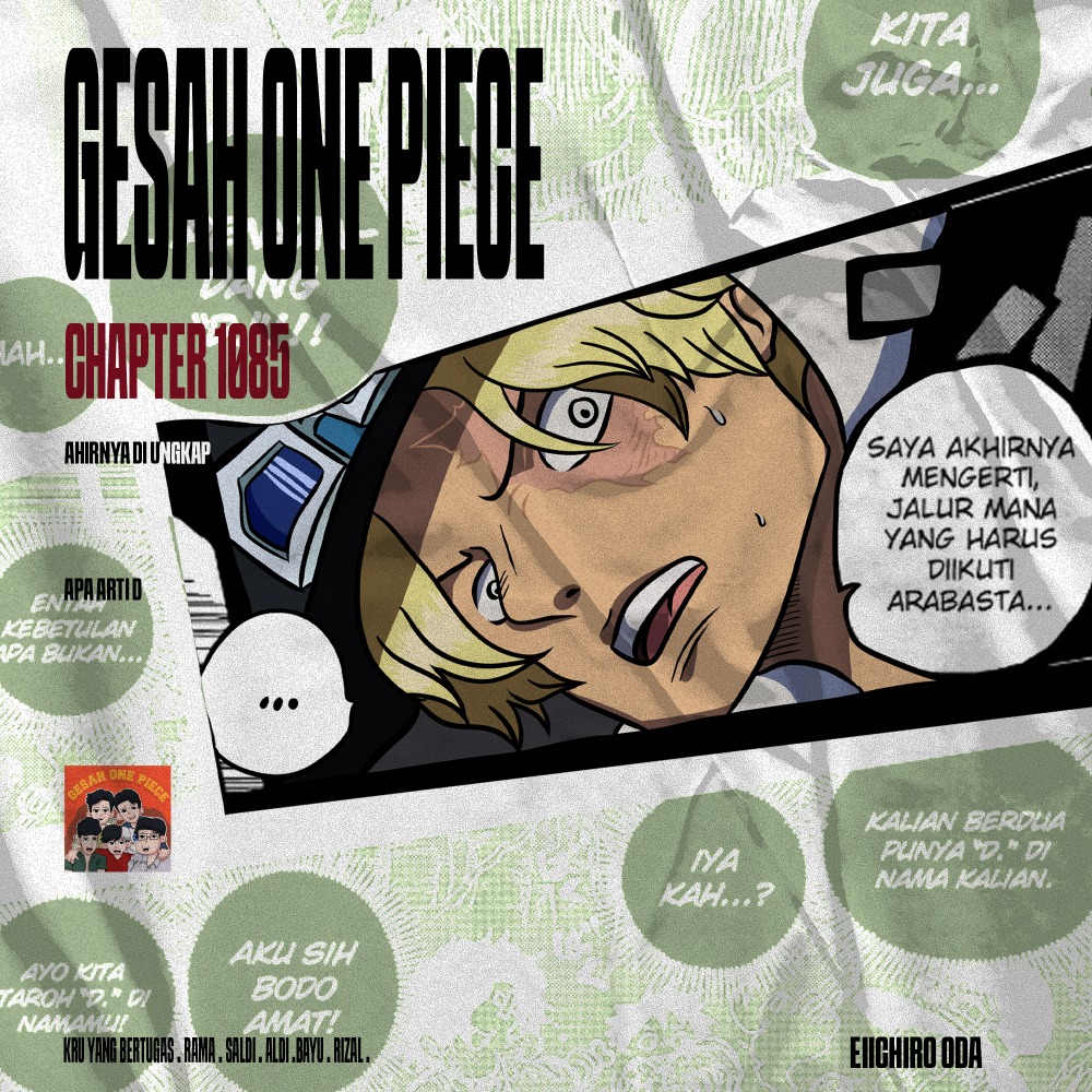 GESAH ONE PIECE CHAPTER #1085 PESAN UNTUK SANG KAISAR API SA D. BO
