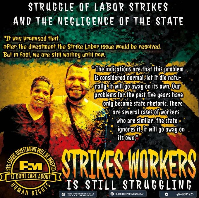 For the sake of a sense of justice and humanity attached to the victims of Freeport's unilateral layoffs.	