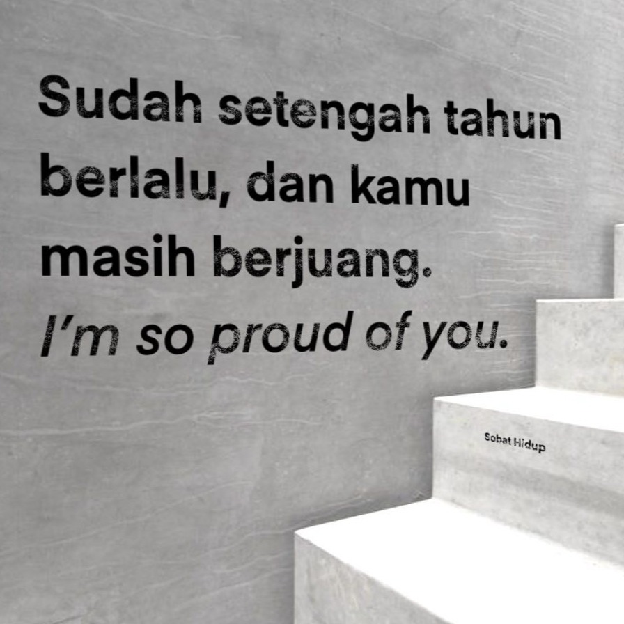 Ternyata, udah setengah tahun ya