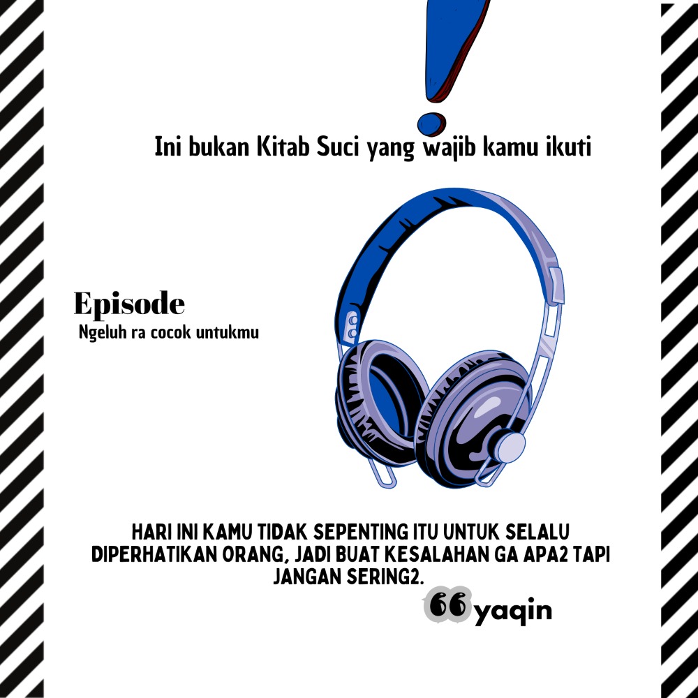 Ngeluh ra cocok untukmu 