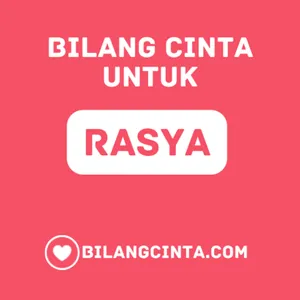 Bilang Cinta untuk Rasya