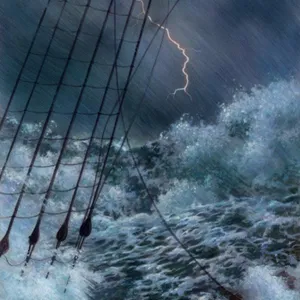 Thunderstorm At Sea