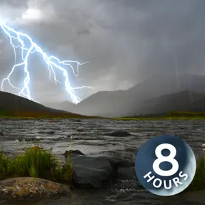 8 Hours Thunder, Rain & Water Create Perfect Storm Sounds for Sleeping