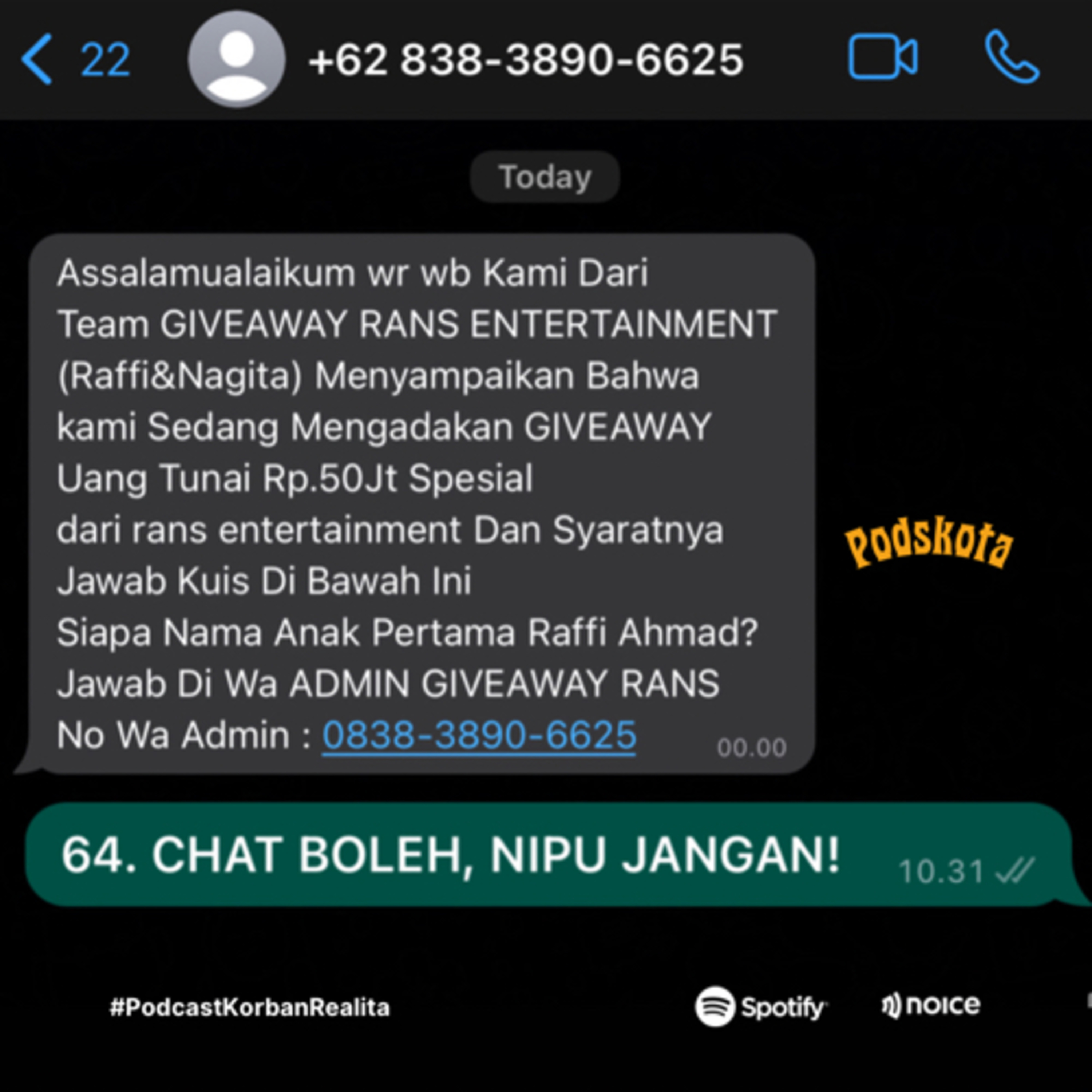 64. CHAT BOLEH, NIPU JANGAN!