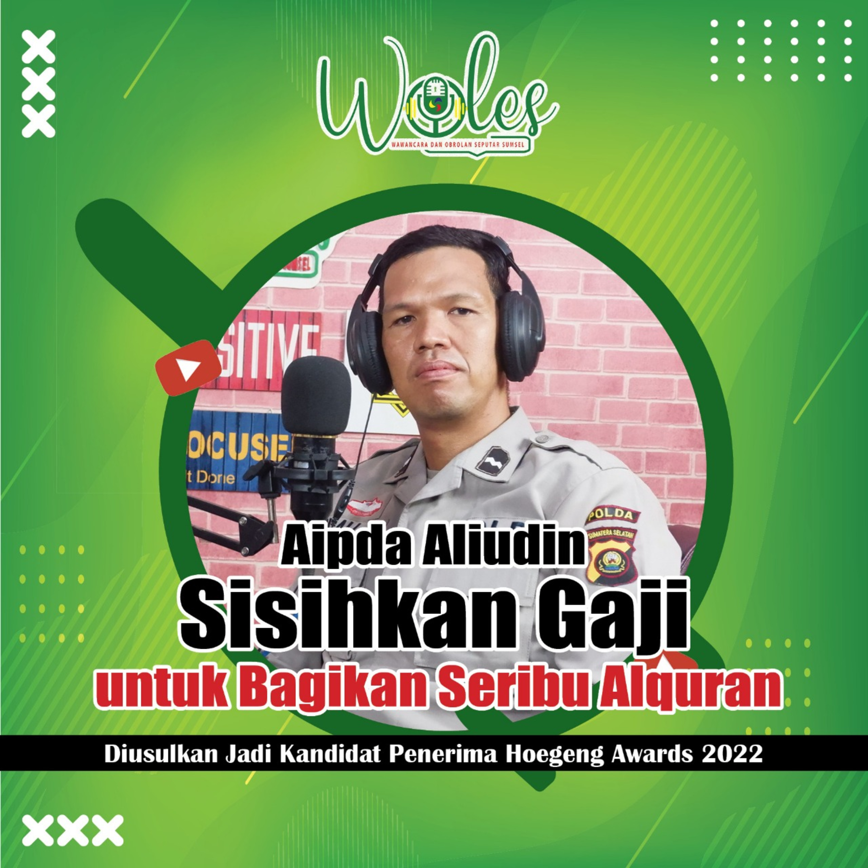 Aipda Aliudin Sisihkan Gaji untuk Bagikan Seribu Alquran