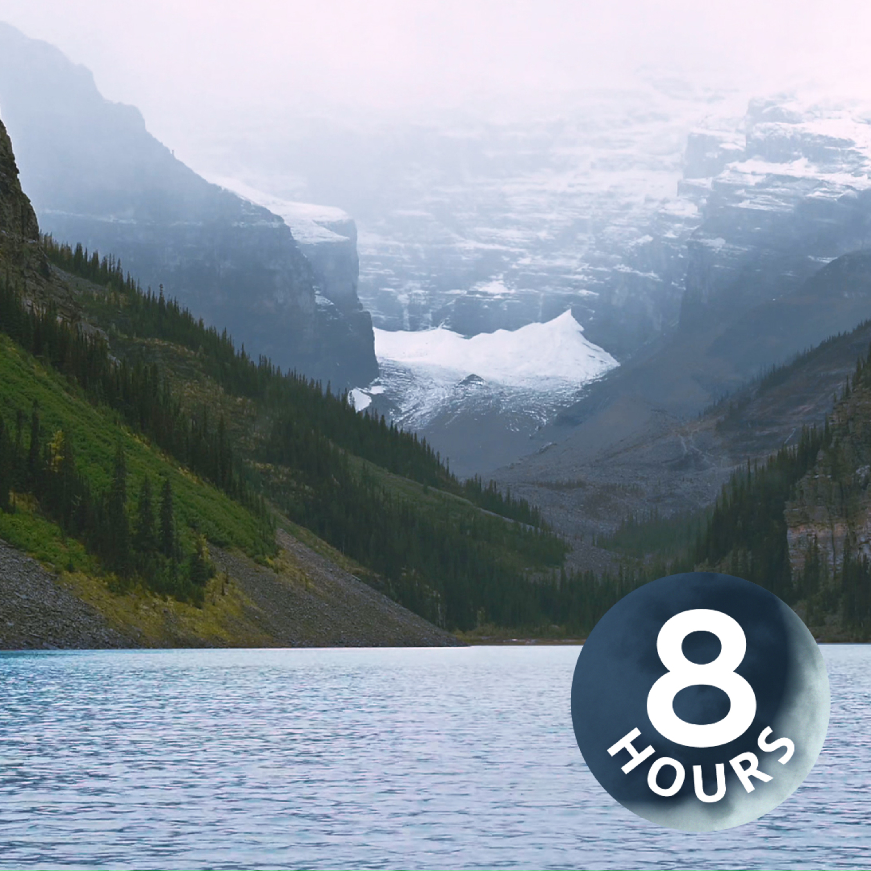 Scenic Lake and Mountains Soothing Water Sounds I 8 Hours