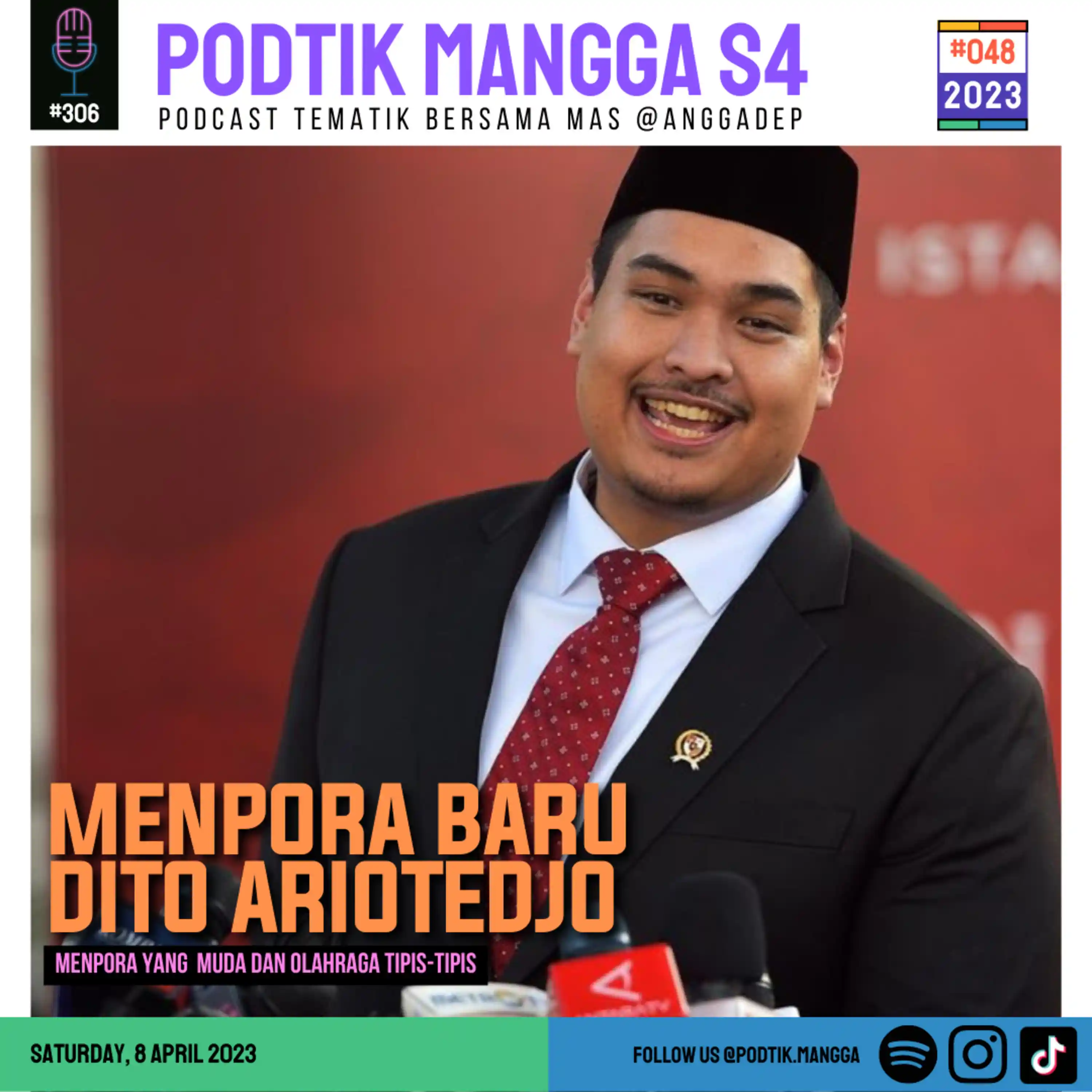 Streaming PODTIK MANGGA :#48 - 2023 : Menpora Baru Dito Ariotedjo | Noice