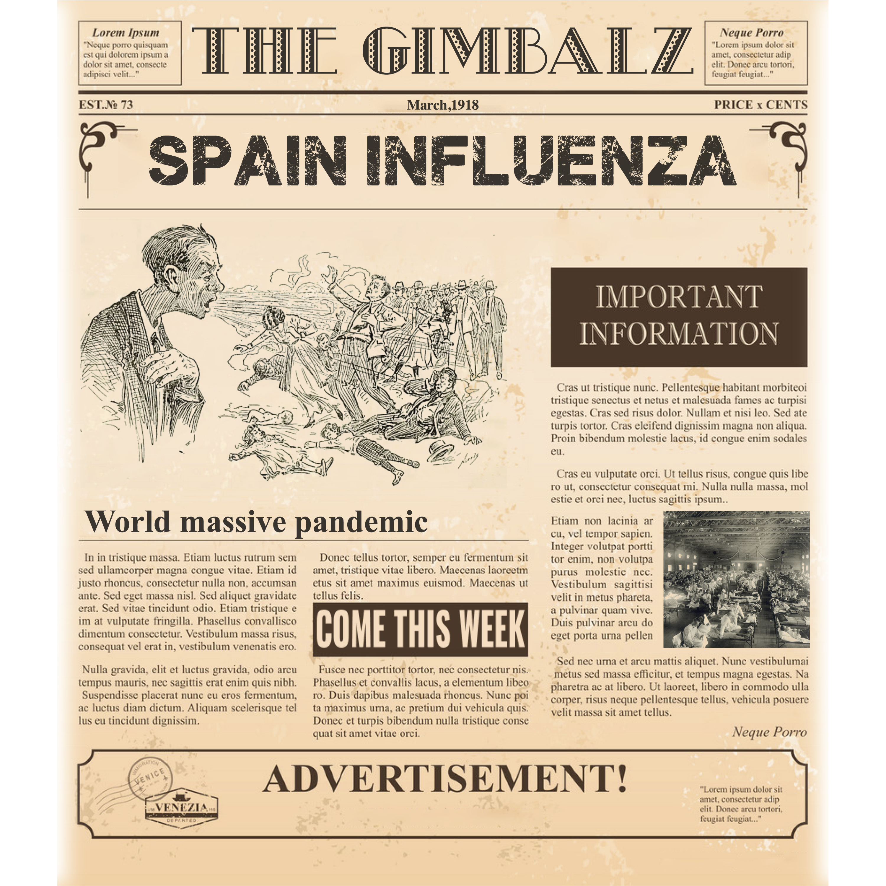 4 Maret 1918: Pandemi Flu Spanyol terindikasi pertama kali