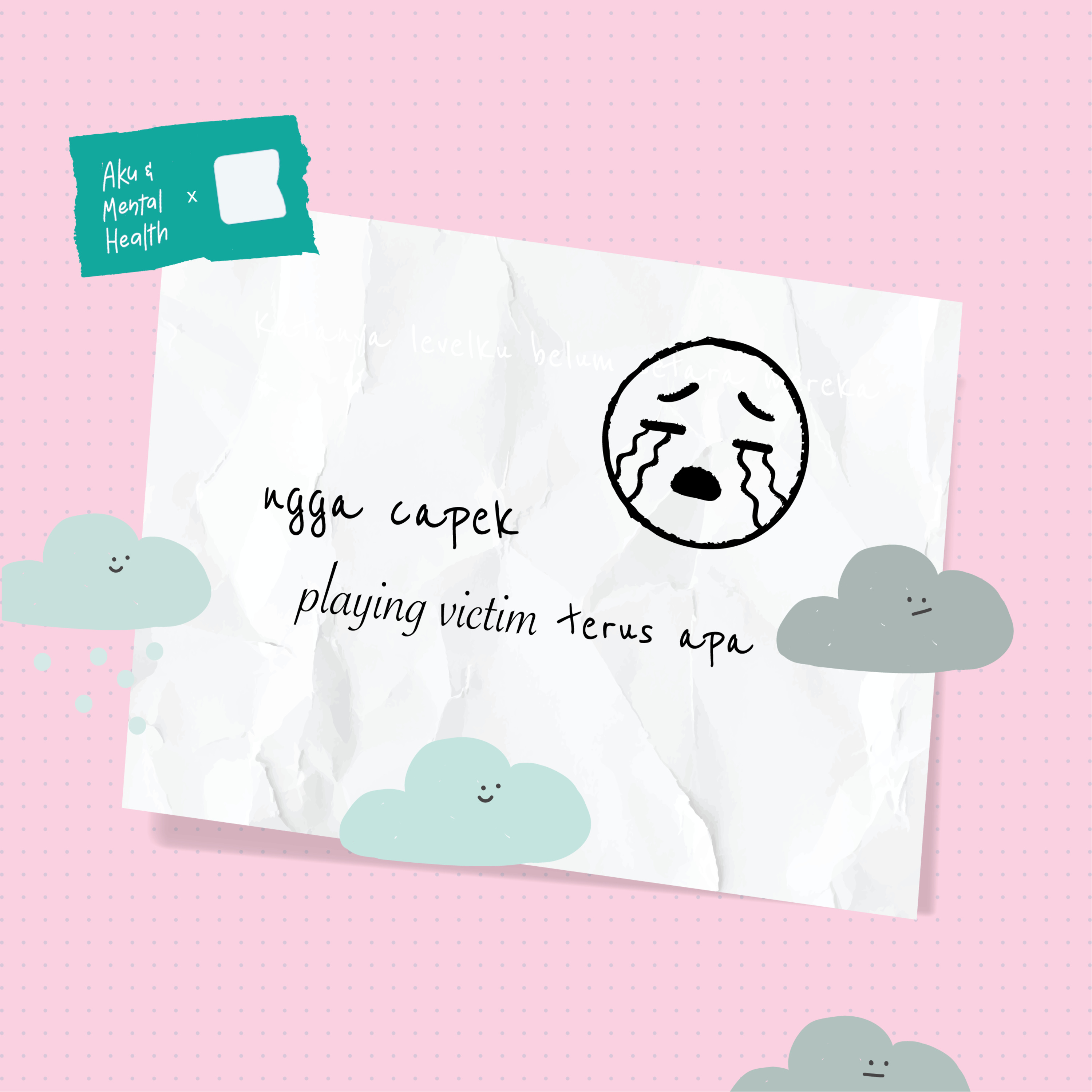 nggak capek playing victim terus apa?