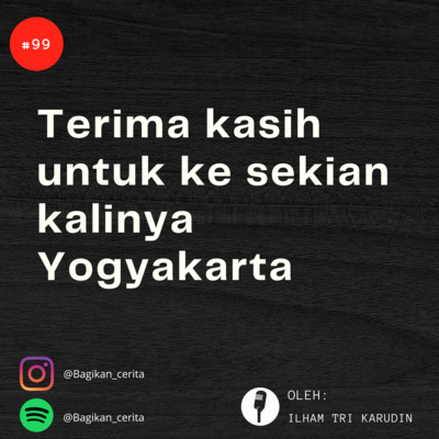 Terima kasih untuk kesekian kalinya Yogyakarta 