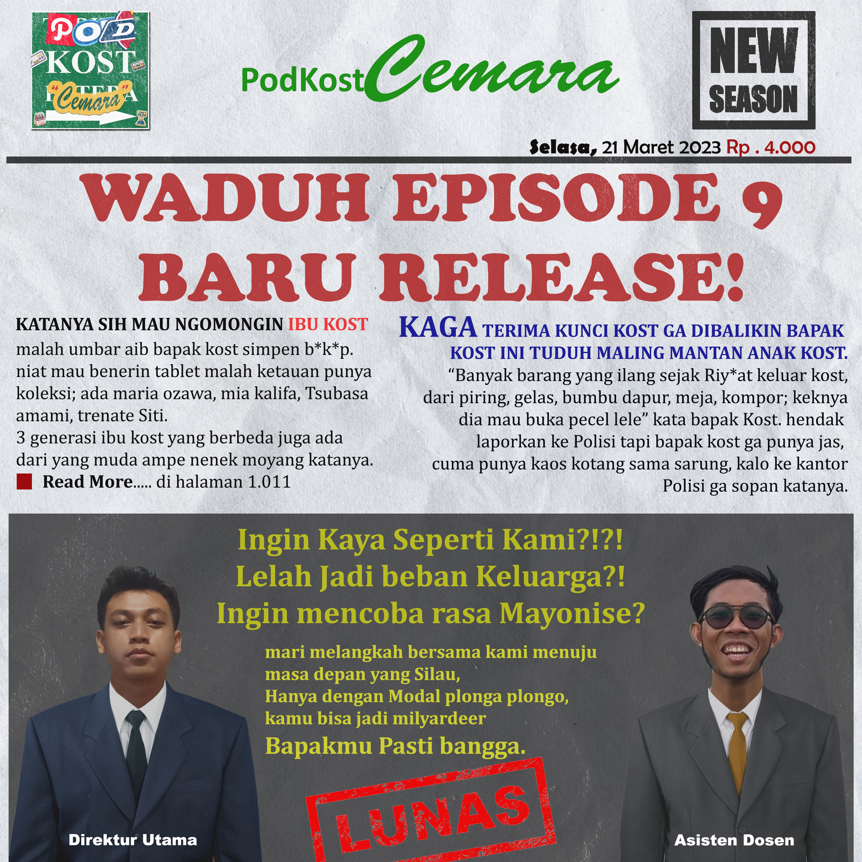 EPS. IX "Ibu Kost Kamu Berapa Sih"