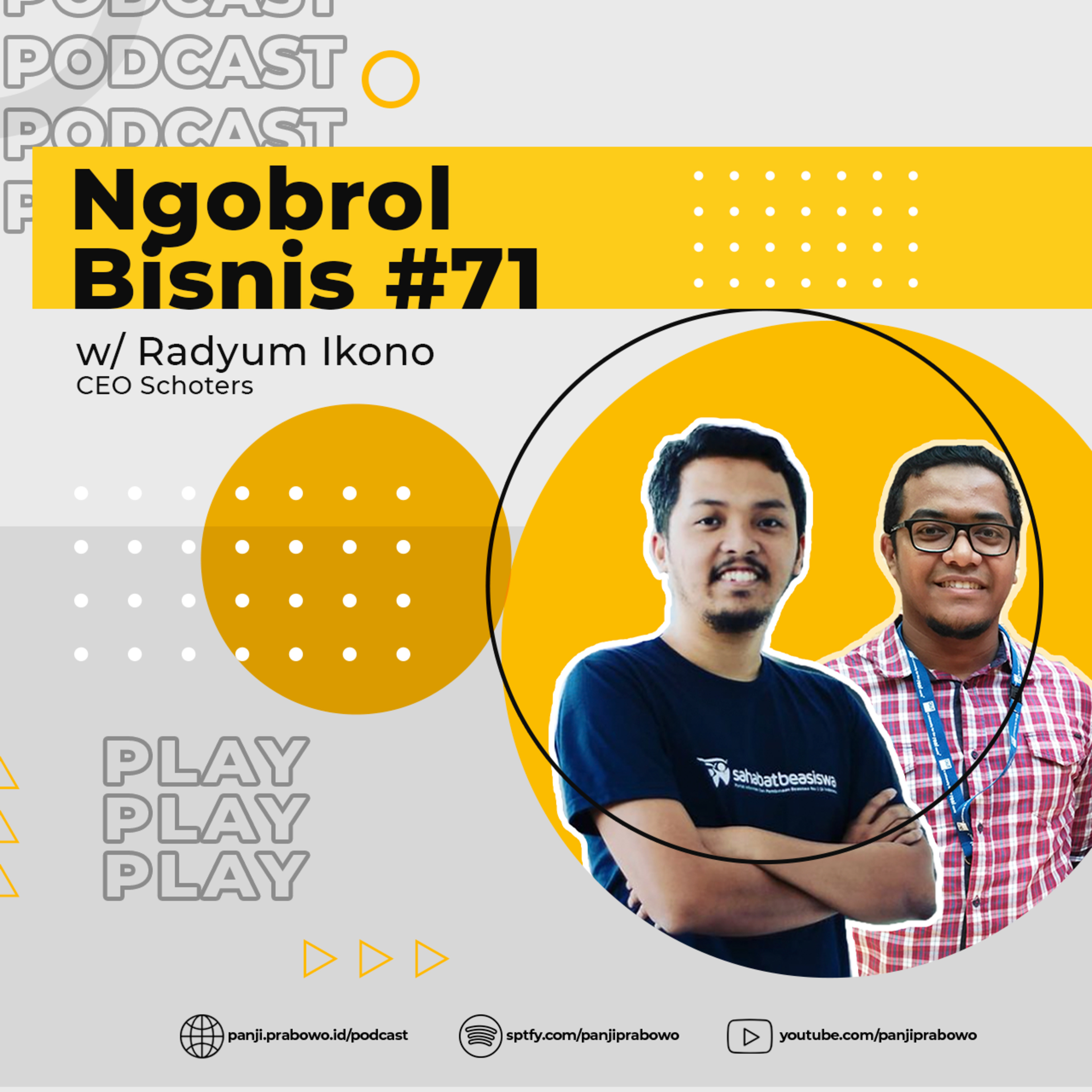 Ep.71 - Belajar ke Luar Negeri, Bekerja dari Segala Penjuru Dunia w/ Radyum Ikono (CEO Schoters)