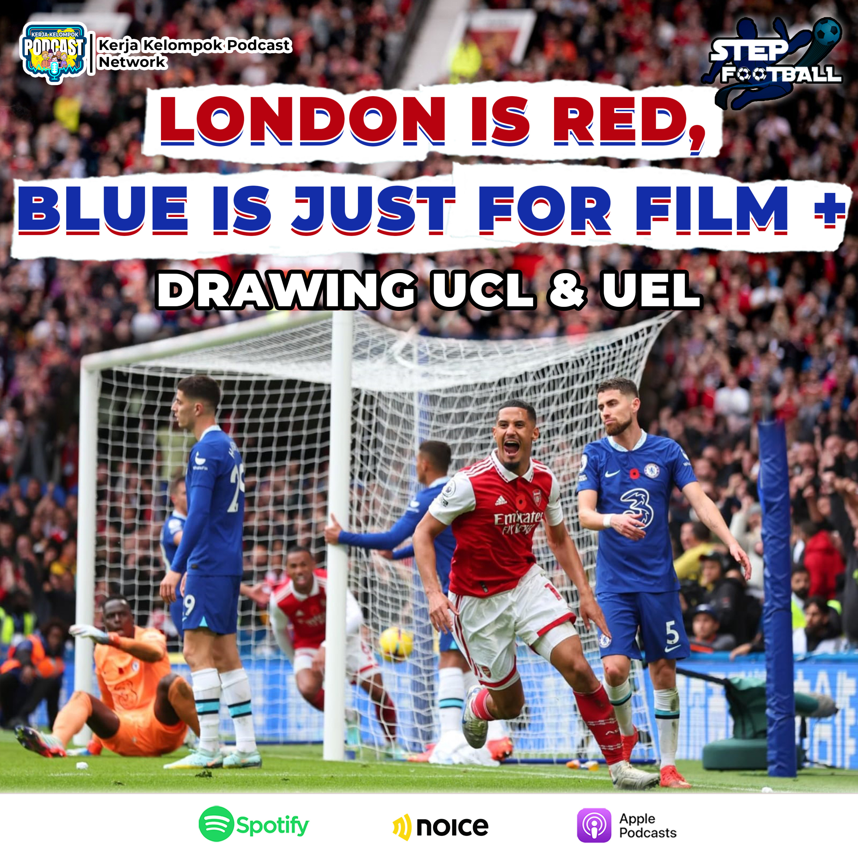  London Is Red,Blue Is Just For Film + Drawing UCL & UEL