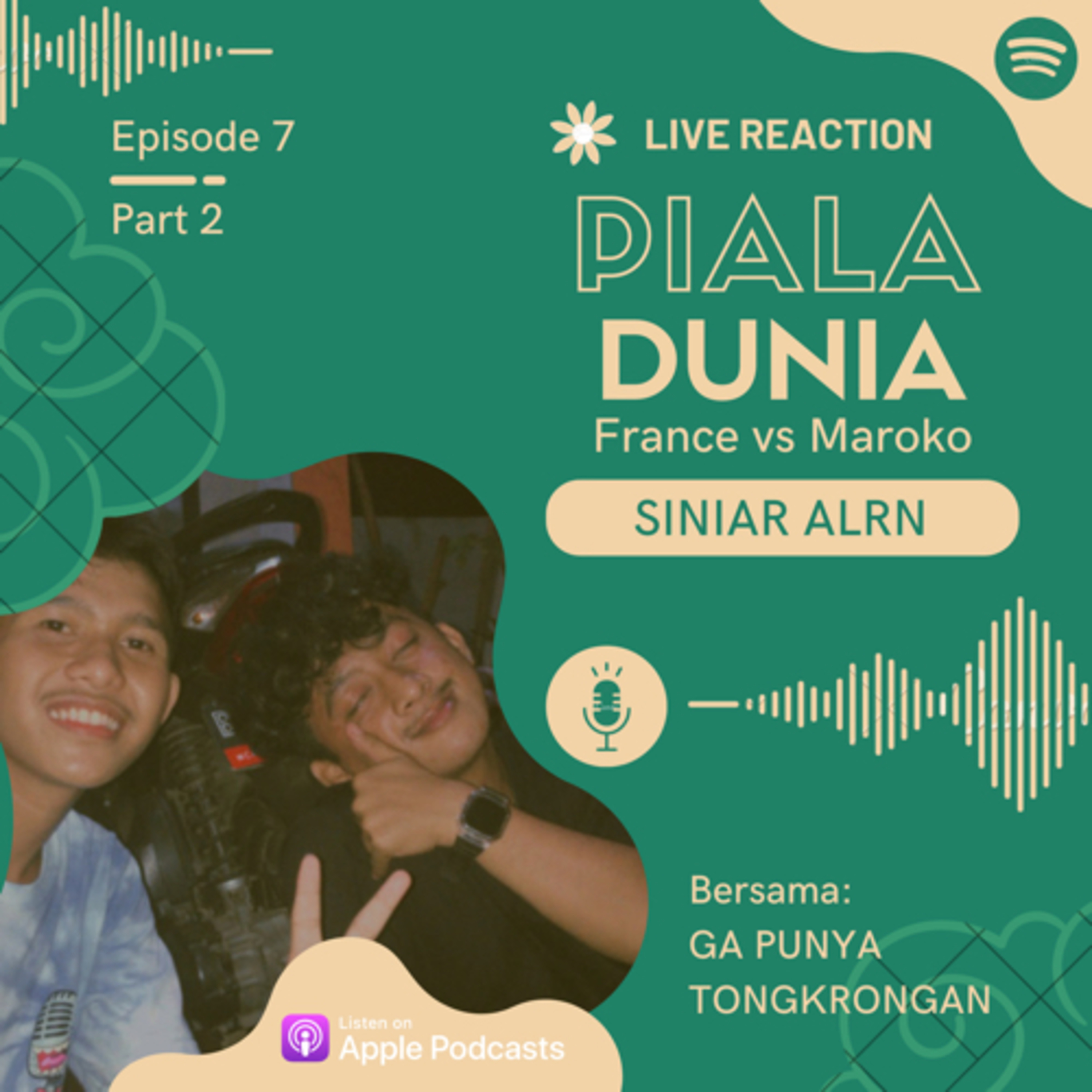 GA PUNYA TONGKRONGAN Eps 7. Live Reaction France vs Maroko