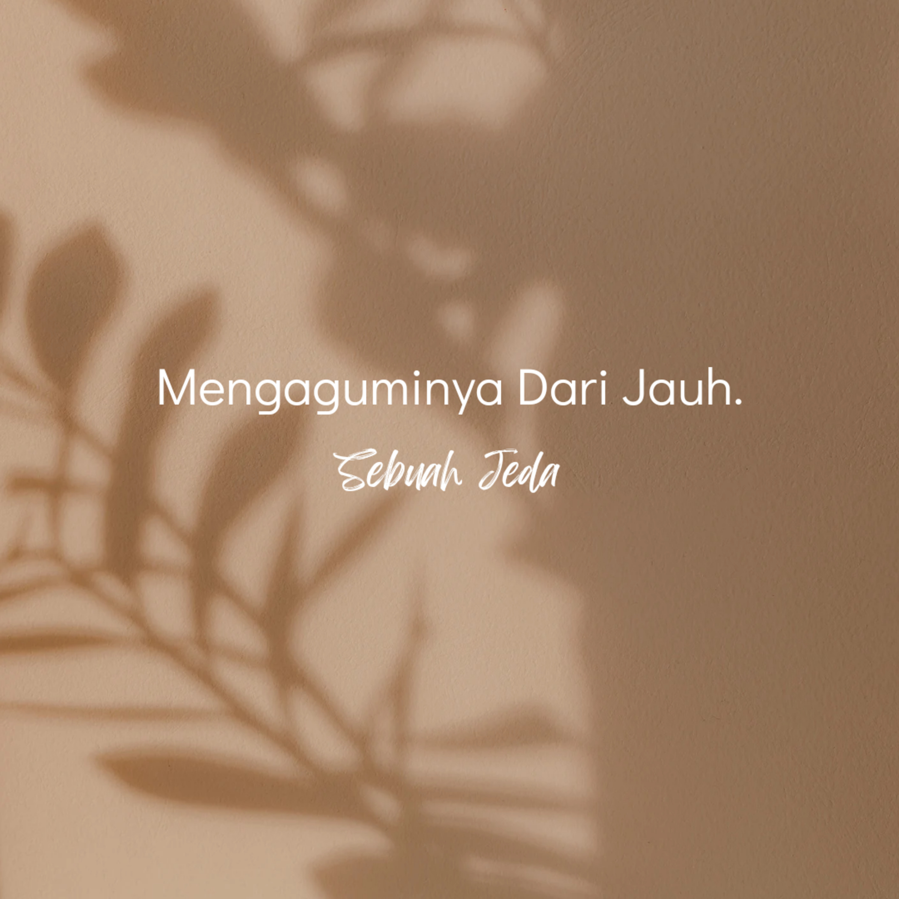 Mengaguminya dari Jauh.