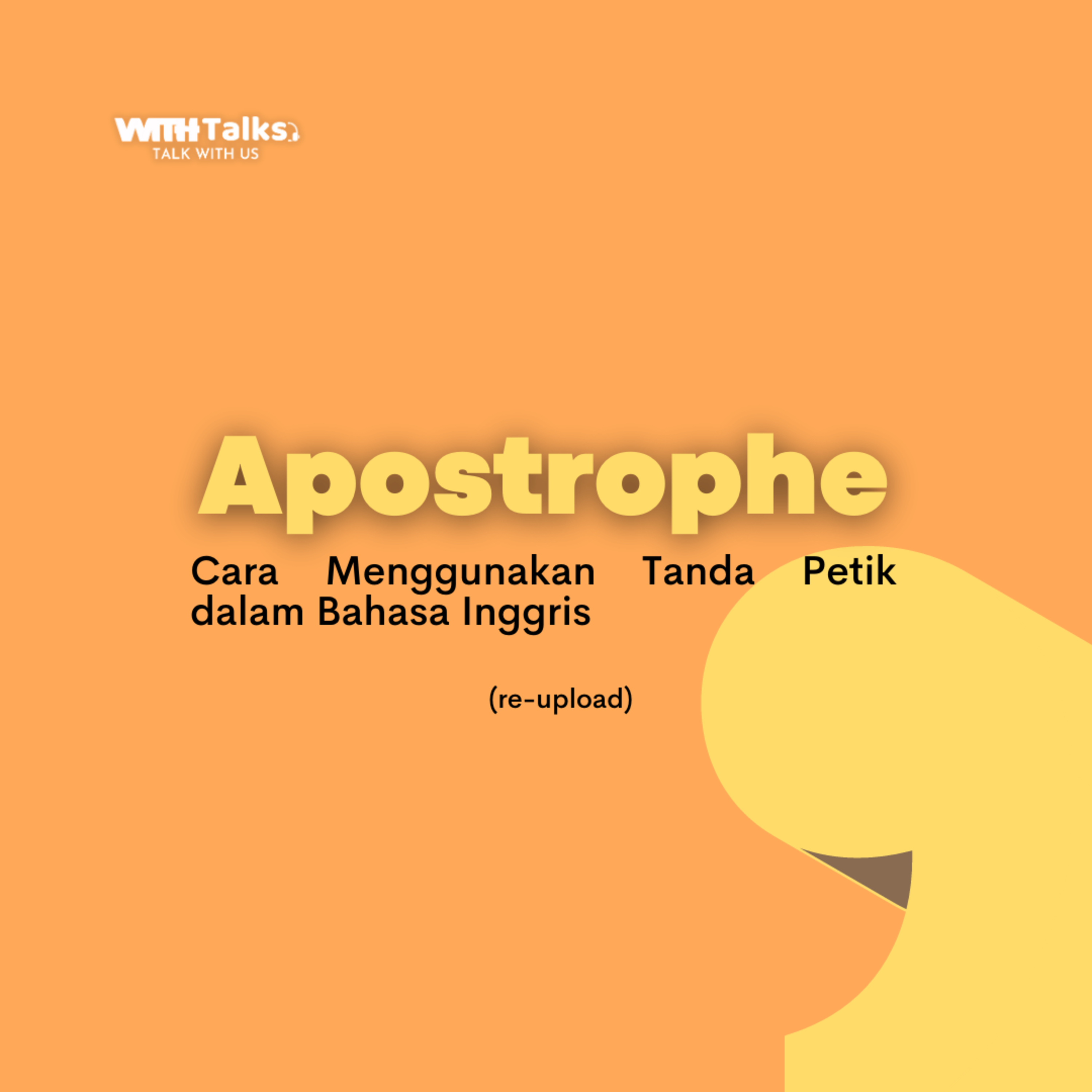 Cara Menggunakan Tanda Petik dalam Bahasa Inggris "Apostrophe"