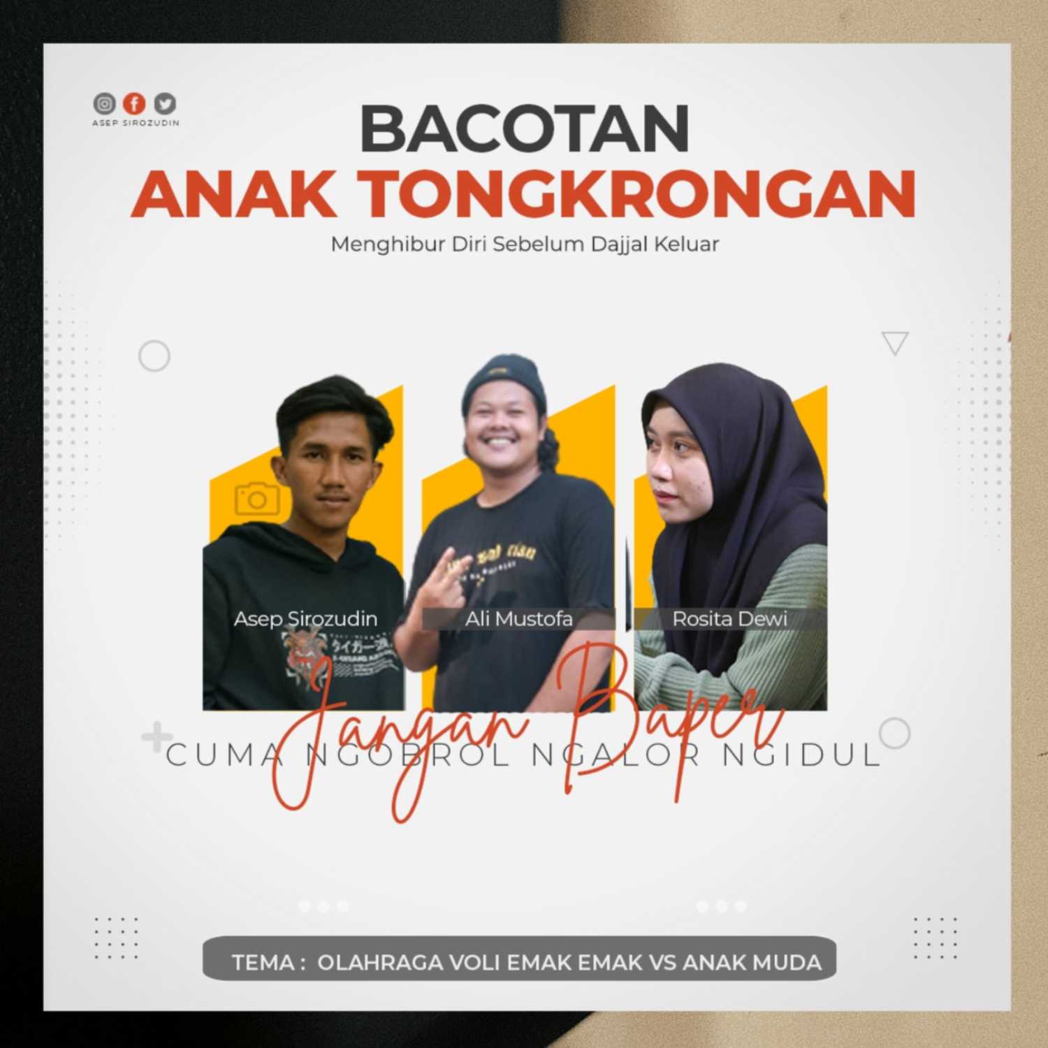 Voli emak emak vs anak muda