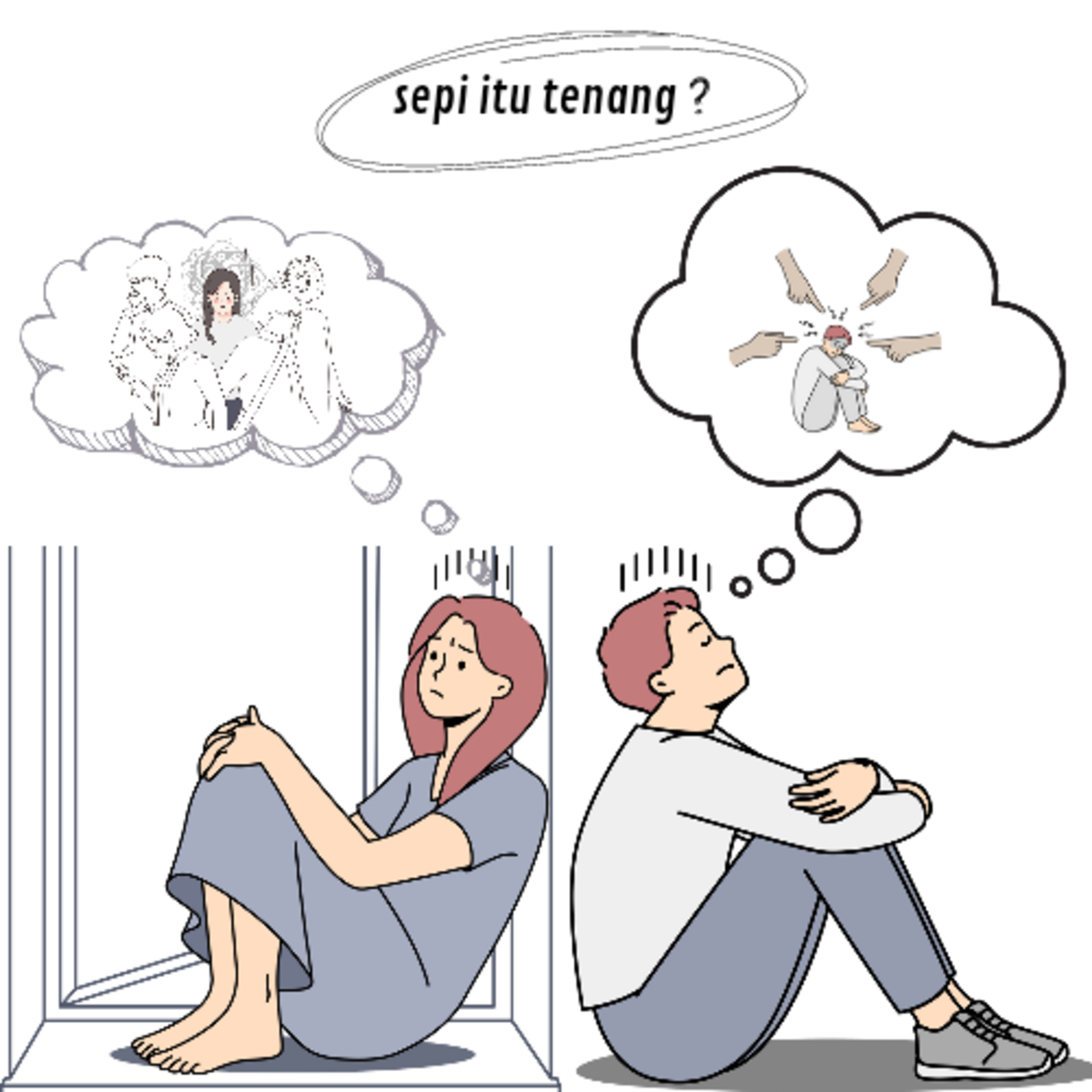 sendiri atau menyendiri?