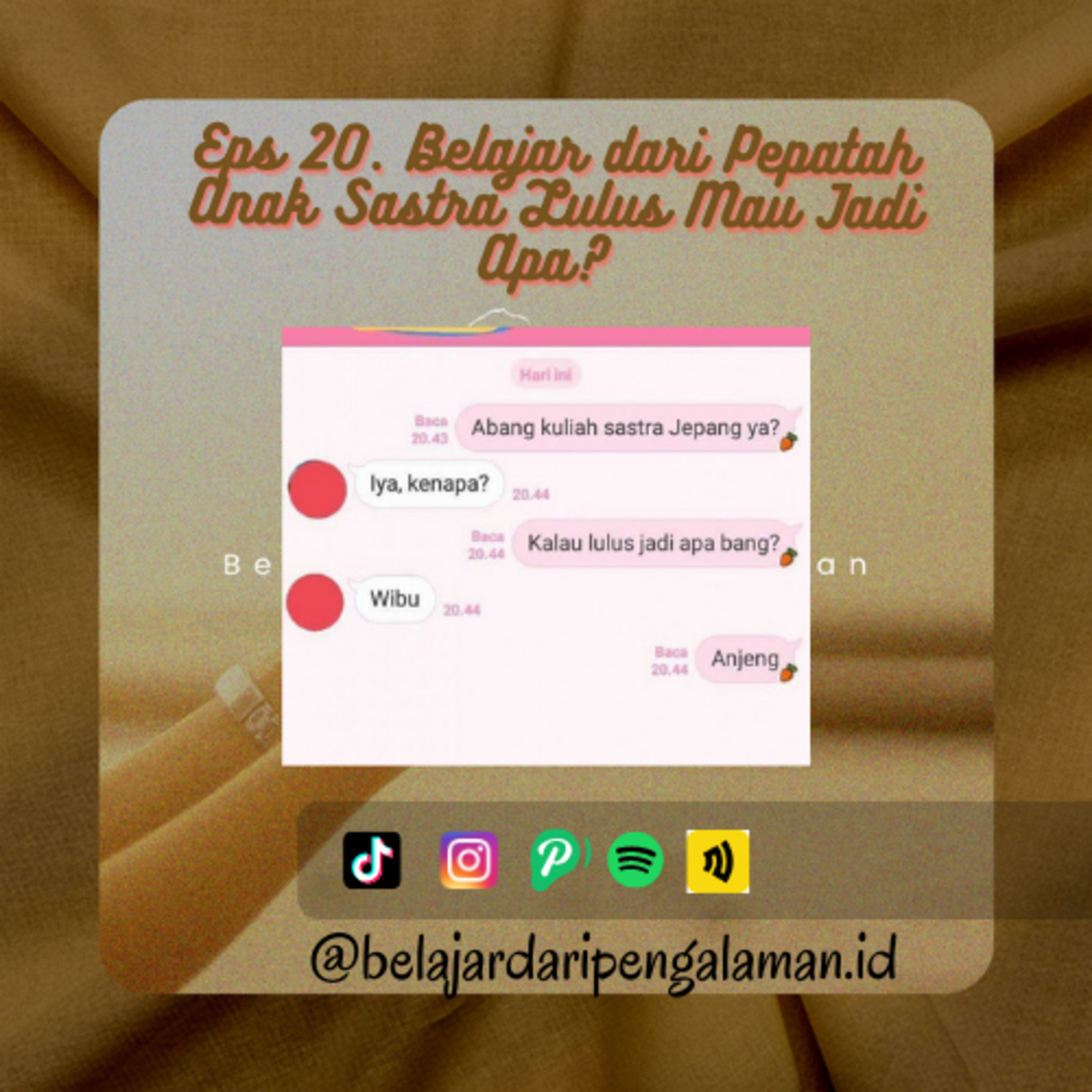 Belajar dari Pepatah Anak Sastra Lulus Jadi Apa? 