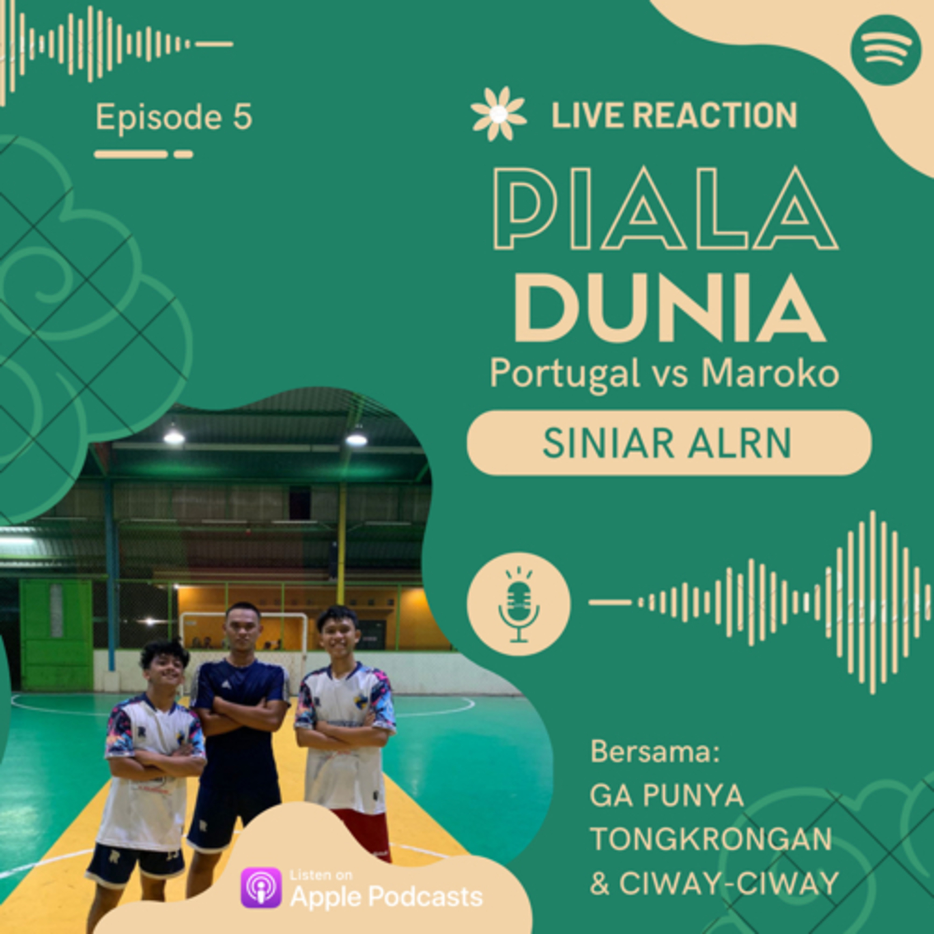 GA PUNYA TONGKRONGAN Eps 5. Live Reaction Portugal vs Maroko