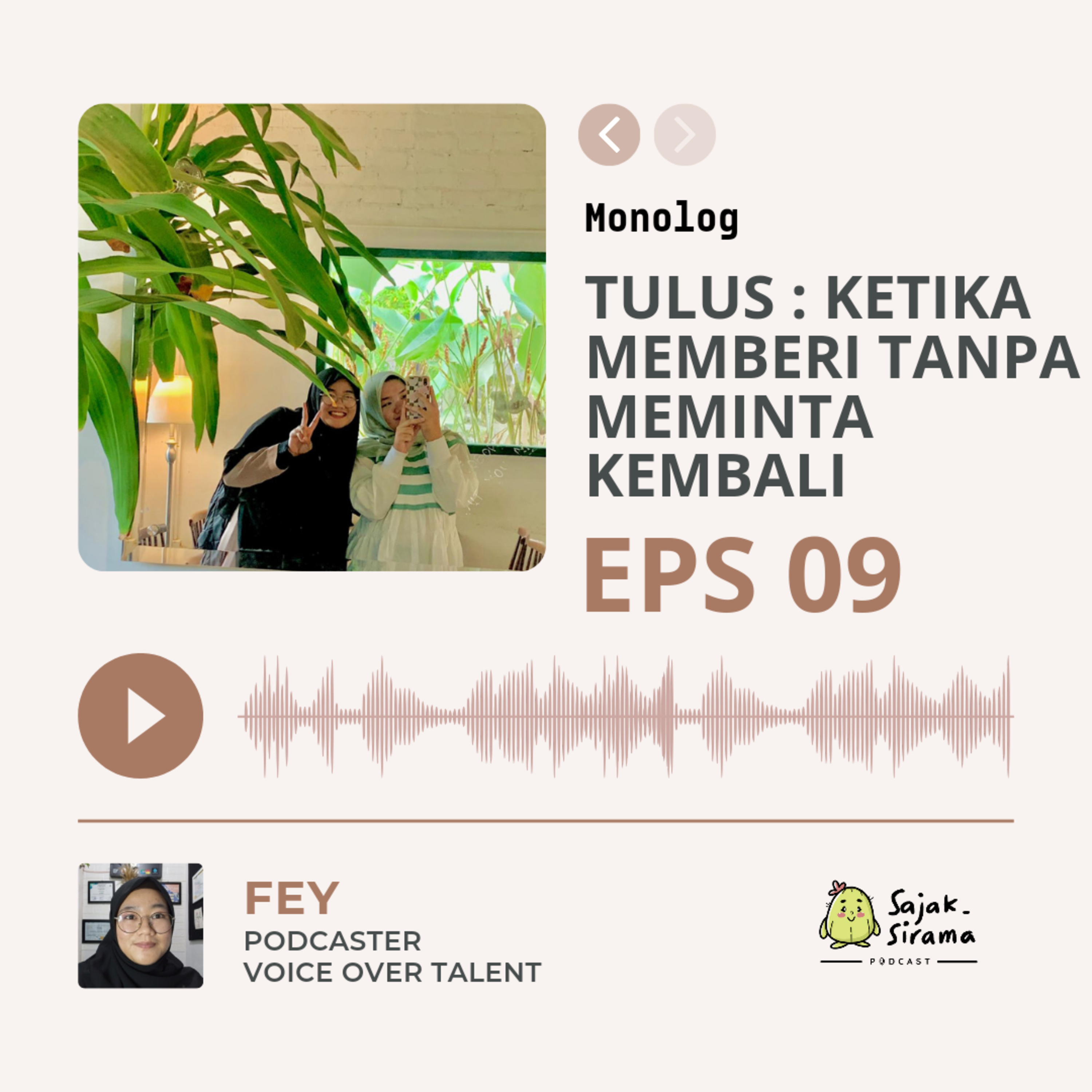 Monolog : Ketika Memberi Tanpa Meminta Kembali 