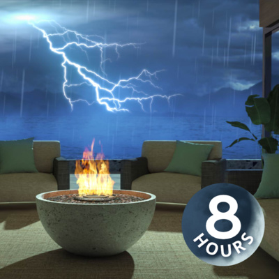 Your Moment of Relaxation I Rolling Thunder Sounds & Rainstorm at Oceanside Mansion 8 Hours 