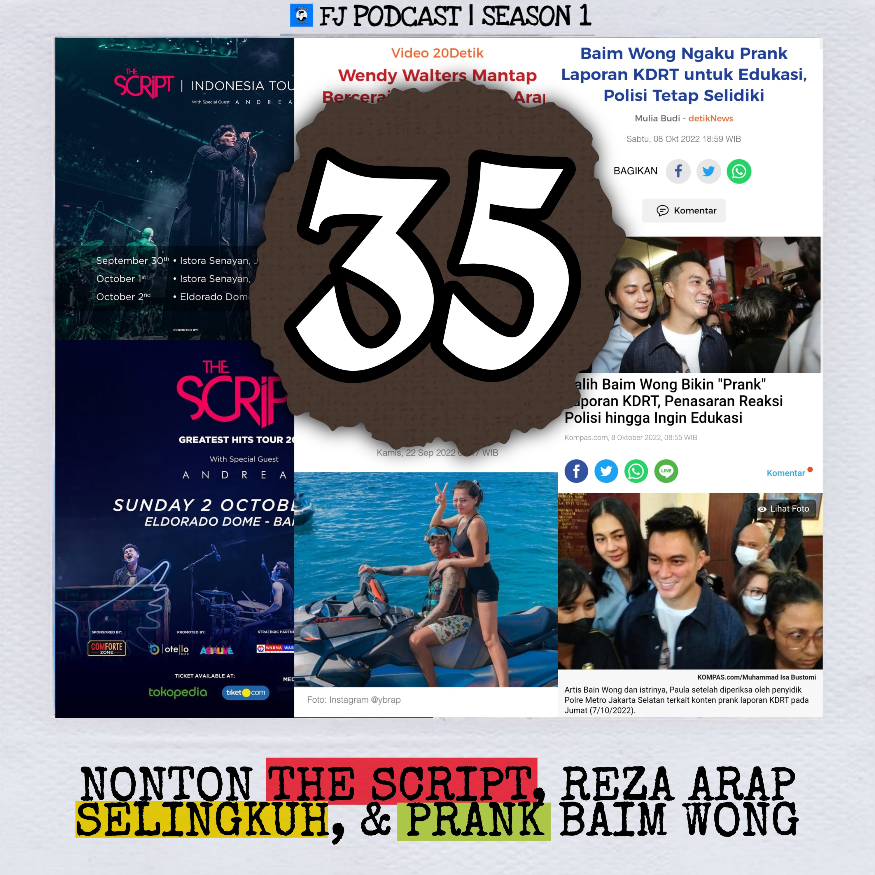 35. Nonton Konser The Script Sambil Ngeprank Baim Wong Dan Liat Reza Arap Selingkuh