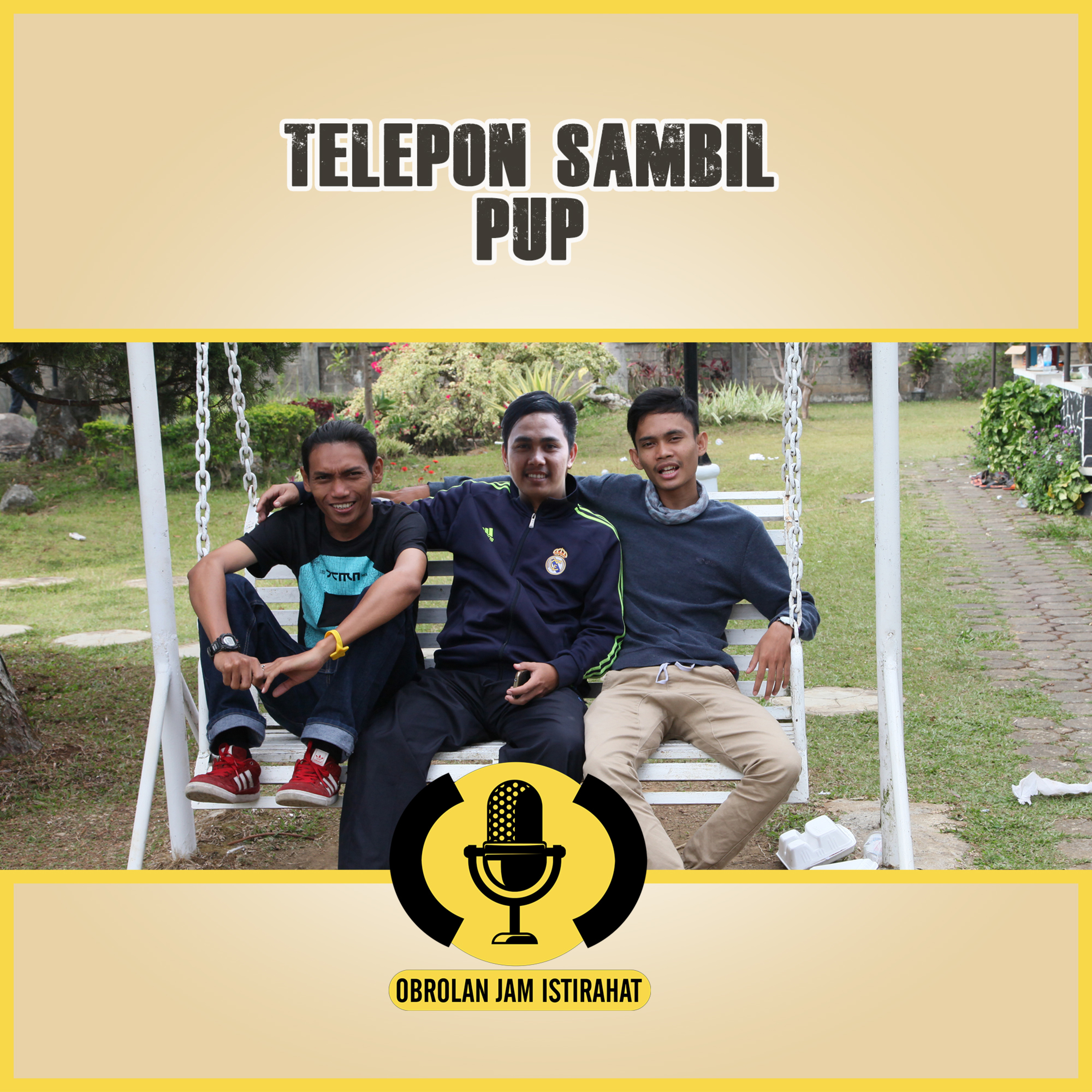Telepon sambil pup