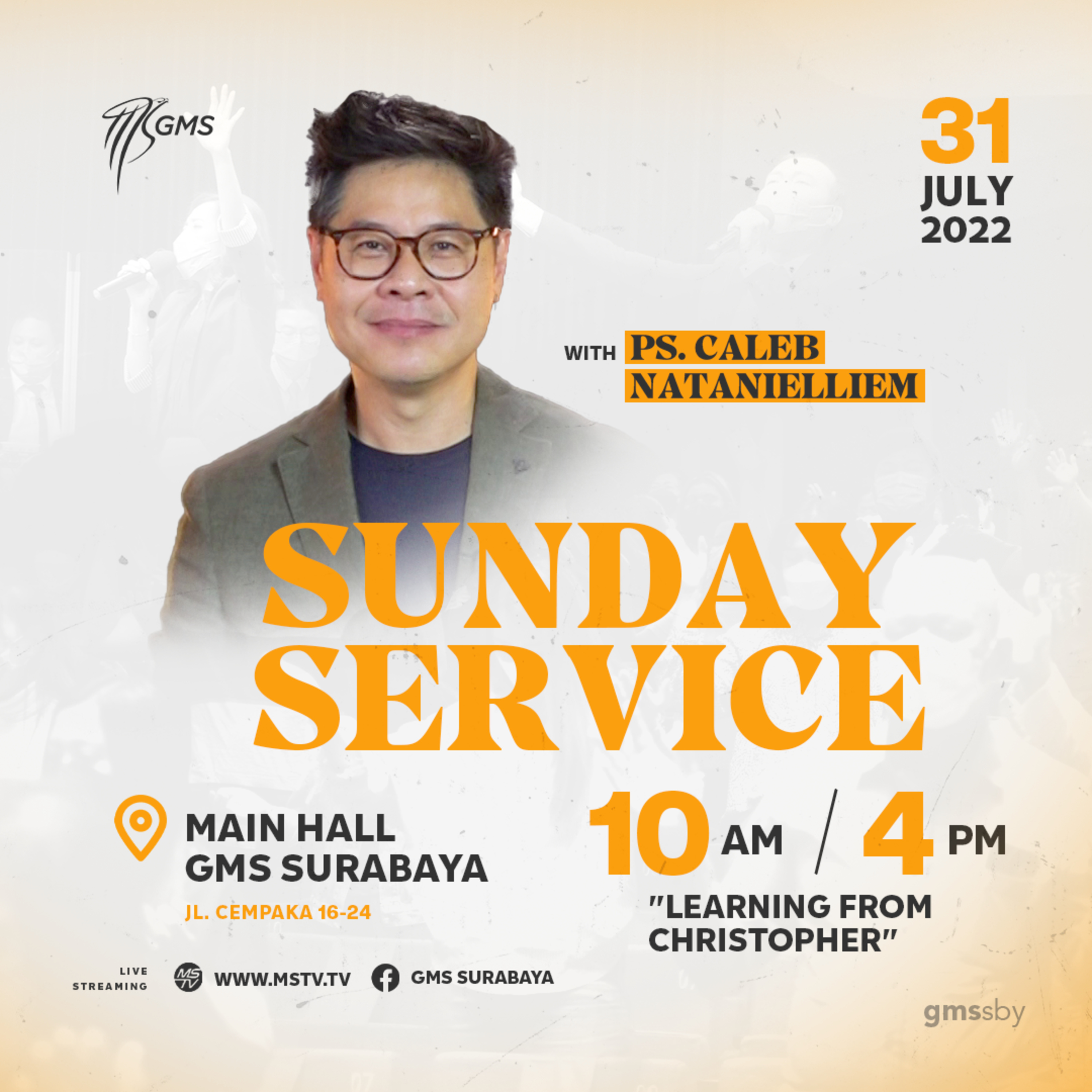 "LEARNING FROM CHRISTOPHER" | Ps. Caleb Natanielliem | SUMBER: Youtube GMS Surabaya Sunday Service, 31 Juli 2022